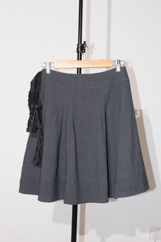 PLEATED WRAP SKIRT